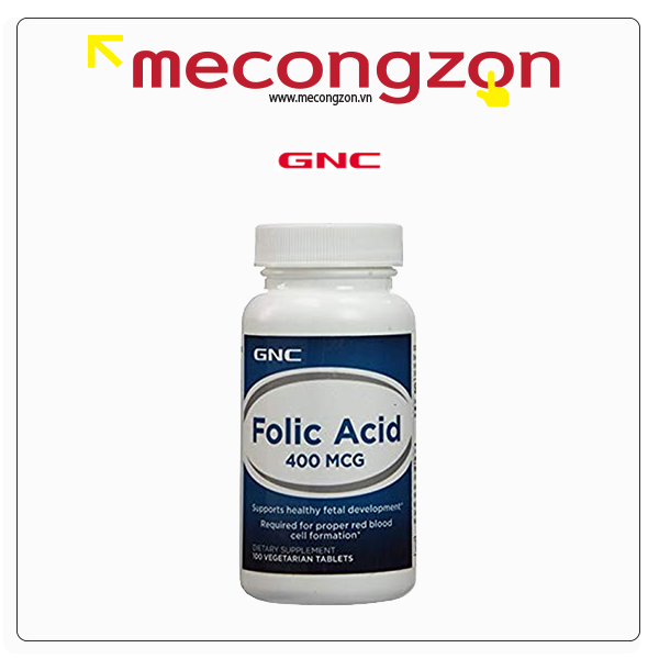 지앤씨 GNC 엽산 400mcg 100정 GNC Folic Acid 400 mcg 100 Tablets